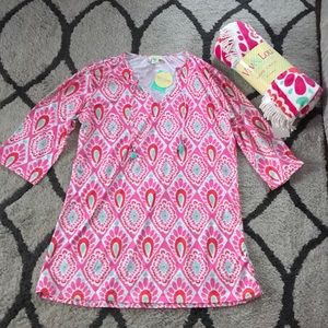 Beach coverup and matching towel